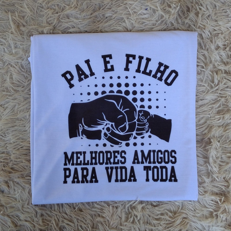 Camiseta Personalizada Pai e Filho Melhores Amigos