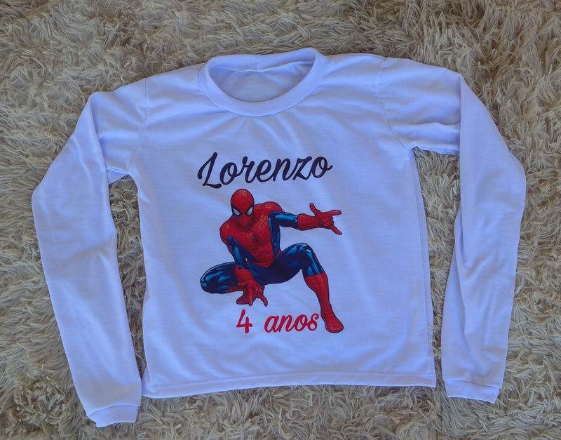 Camiseta Personalizada Homem Aranha