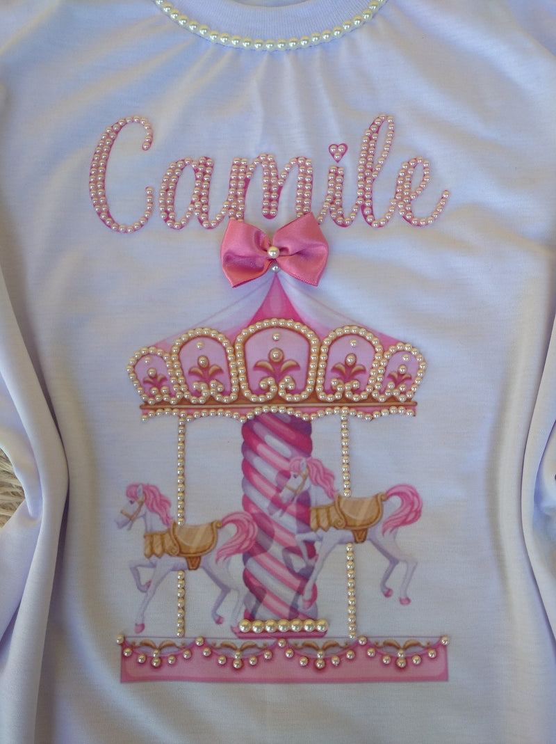 Camiseta Infantil Personalizada carrosel