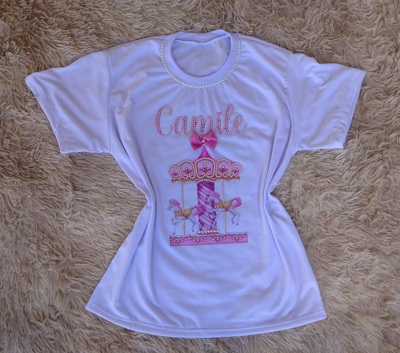 Camiseta Infantil Personalizada carrosel