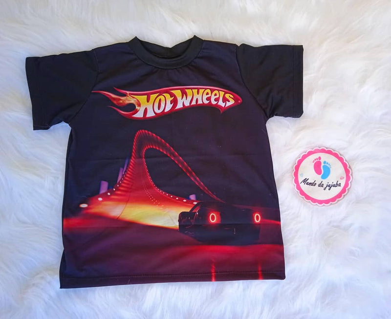 Camiseta Personalizada Hotwheels Infantil