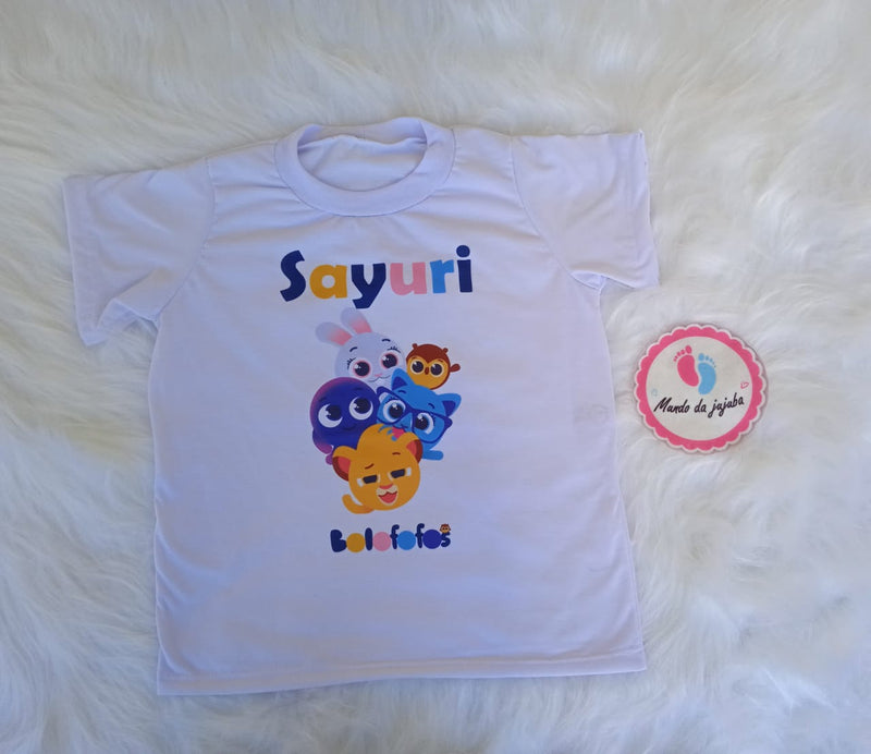 Camiseta Personalizada Bolofofos Infantil