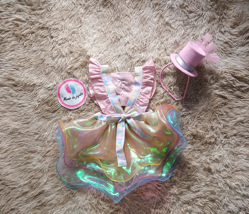 Romper Personalizado Circo + Tiara