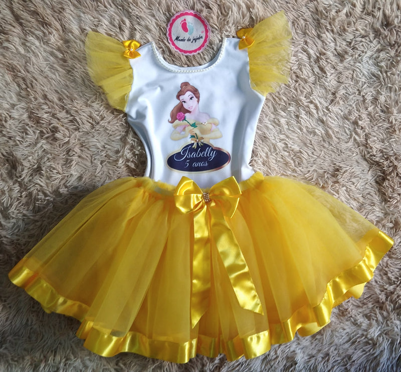 Conjunto Personalizado Infantil Bela e a Fera