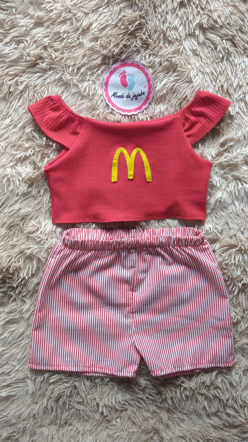 Conjunto Personalizado Mc Donalds Infantil