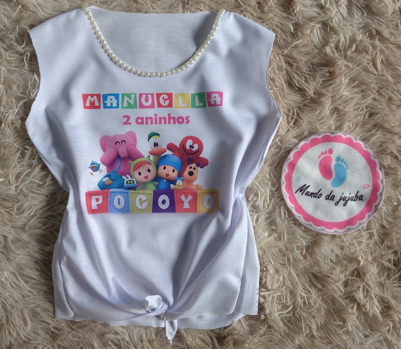 Camiseta Personalizada Pocoyo Infantil