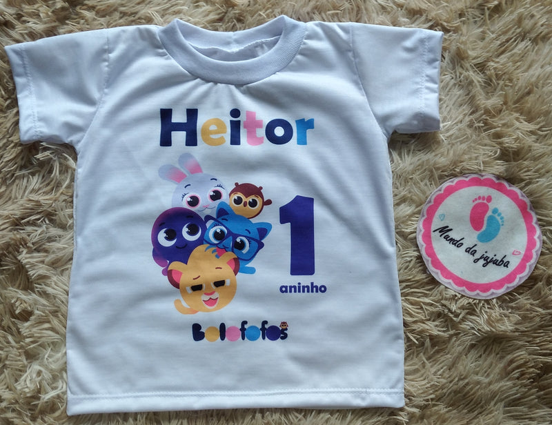 Camiseta Personalizada Bolofofos Infantil