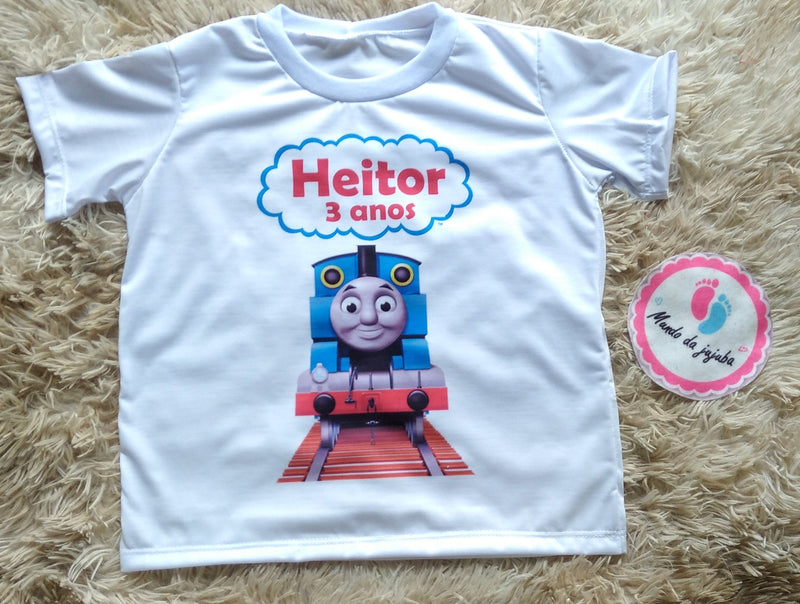 Camiseta Personalizada Thomas e seus amigos infantil