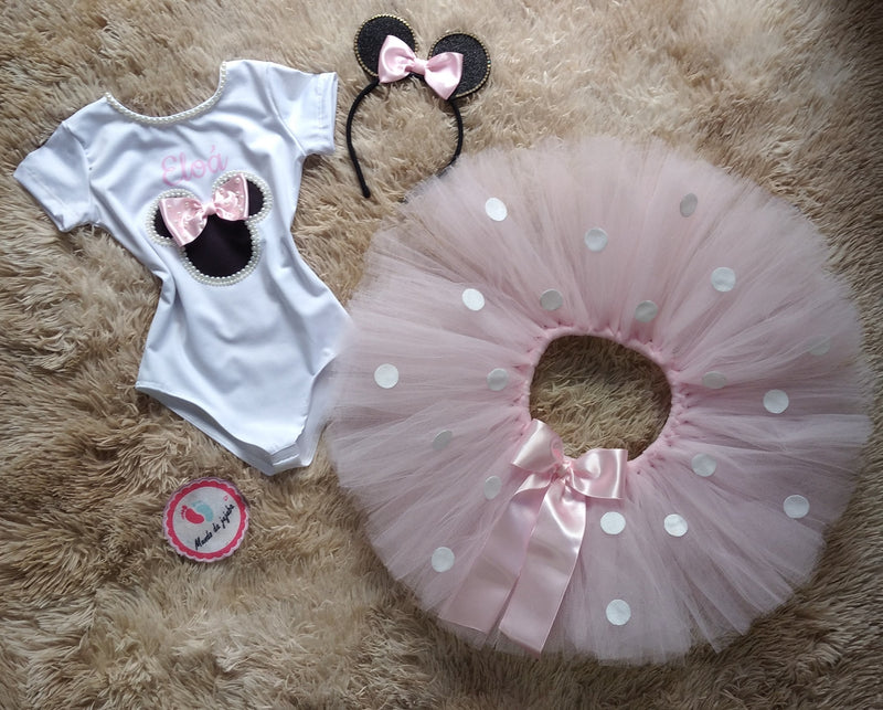 Conjunto Personalizado Minnie Infantil