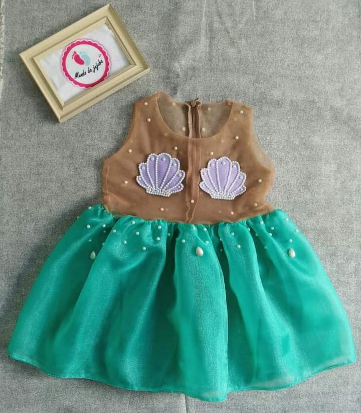 Vestido Pequena Sereia Infantil