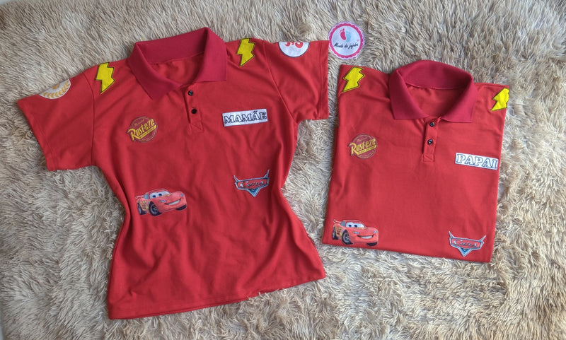 Kit 2 Camisetas Polo Personalizada Carros adulto