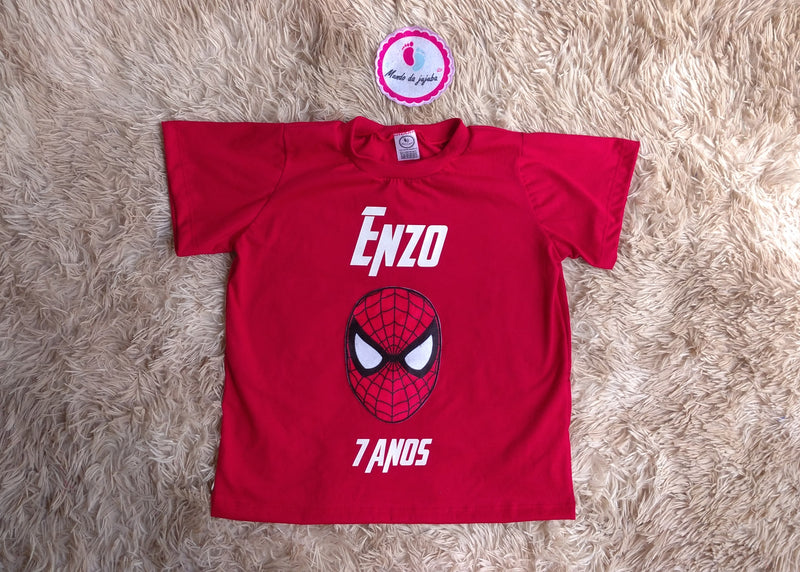 Camiseta Personalizada Homem Aranha Infantil