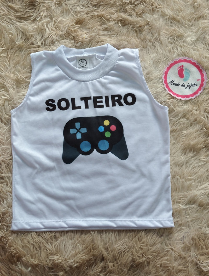 Camiseta personalizado Solteiro Infantil