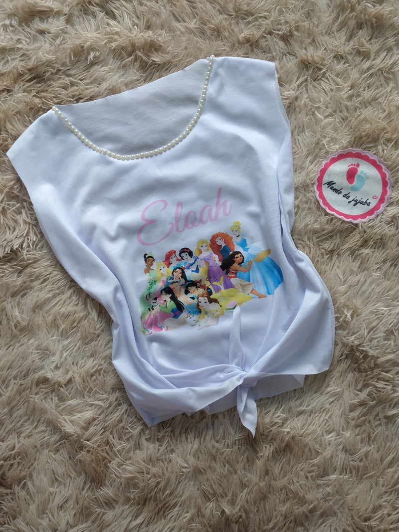 Camiseta Personalizada de amarrar  As Princesas