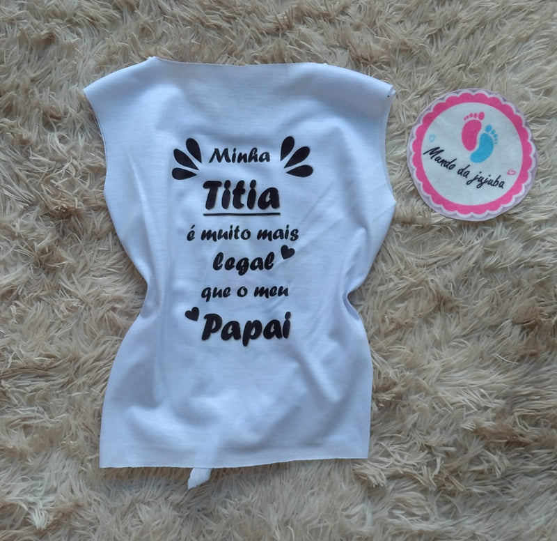 Camiseta Personalizada de amarrar Titia