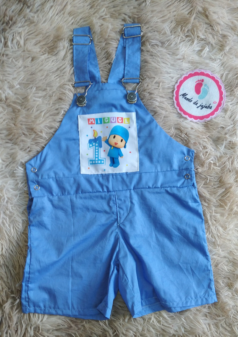 Jardineira Personalizada Pocoyo Infantil