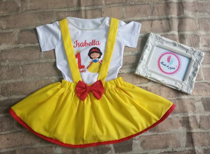 Conjunto Personalizado Branca de Neve Infantil