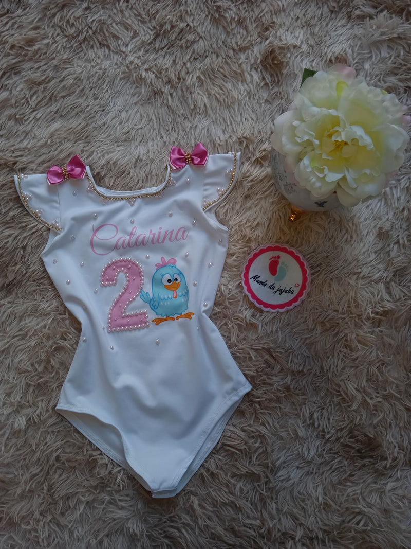 Body Personalizado Galinha Pintadinha Candy Infantil