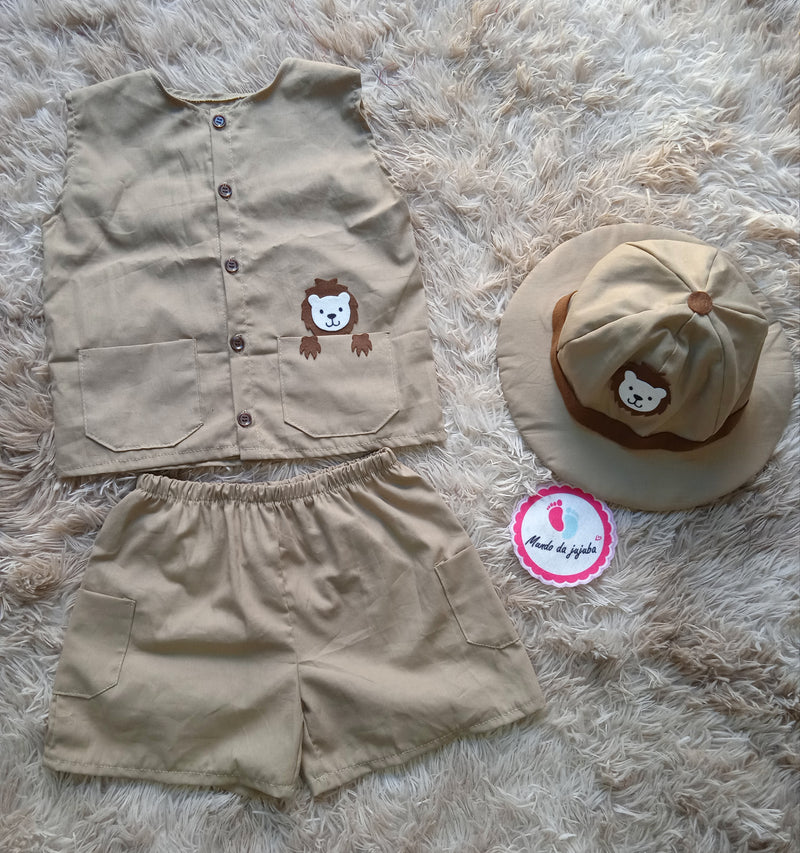 Conjunto temático Safari Leãozinho Infantil