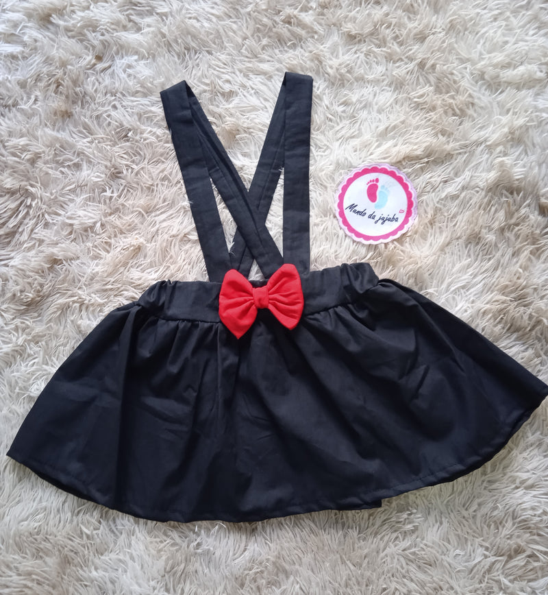 Jardineira Tradicional Minnie infantil