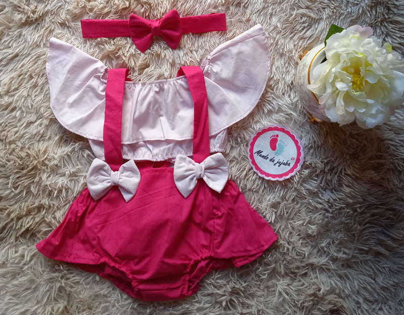 Conjunto Blogueirinha Infantil + Faixa de cabelo