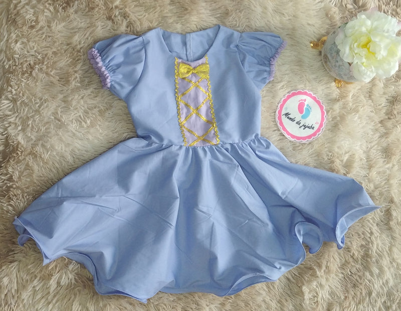 Vestido Temático Rapunzel Infantil