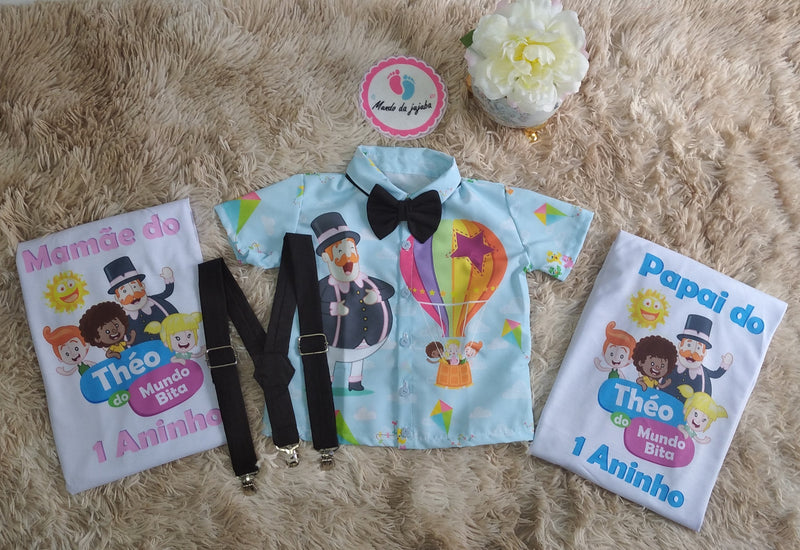 Kit Familia Mundo Bita Pipas e Balões Infantil