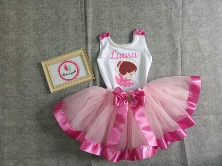 Conjunto Personalizado Bailarina Infantil