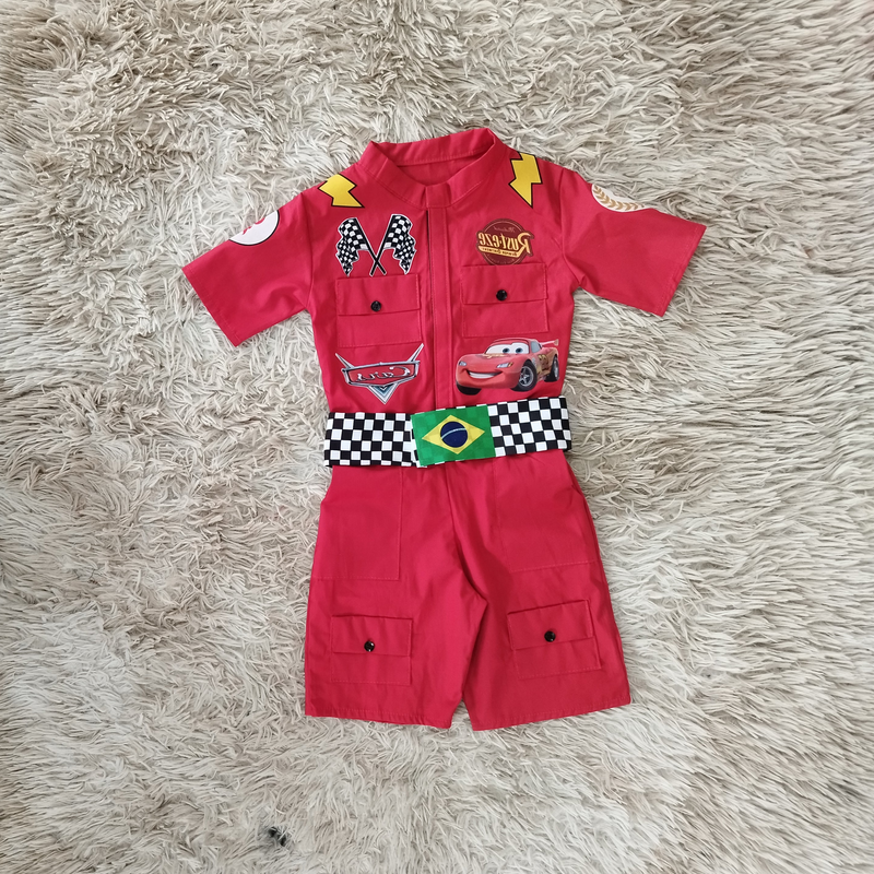 Macacão tradicional Carros Relâmpago Mcqueen infantil