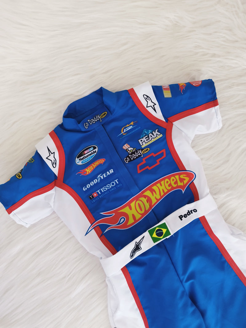 Macacão hotwheels Nascar curto