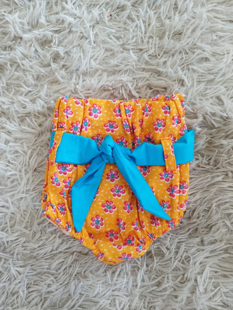 Calcinha Laranja Floral